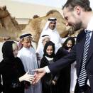 Ruvdnaprinsa Haakon beasai dearvvahit Qatar norgga skuvlla ohppiid (Govva: Lise Åserud / Scanpix)